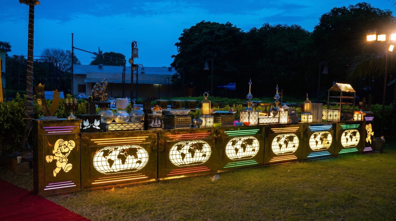 Grand live catering counter by Sai Manikanta Caterers
