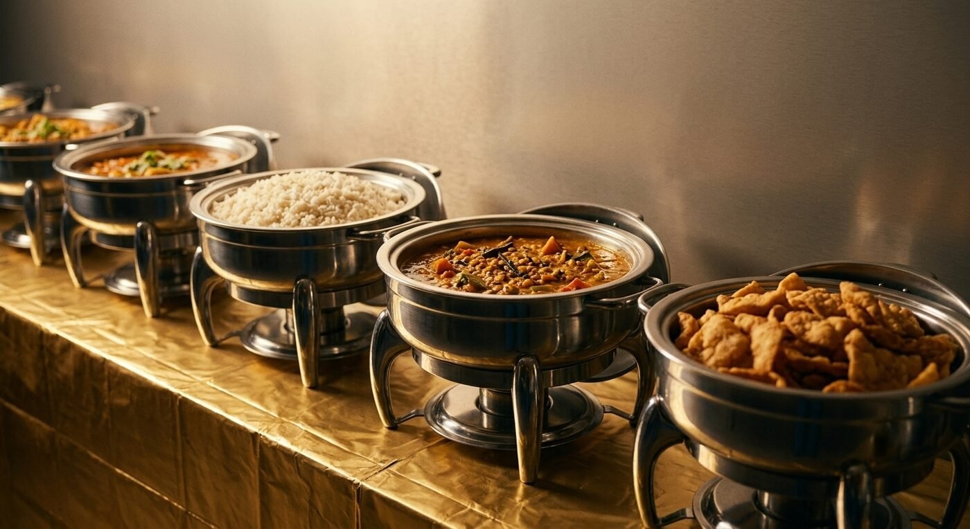 Sai Manikanta Caterers live buffet counter