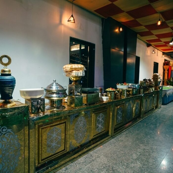 Roti and bread counter setup, Sri Sai Manikanta Caterers